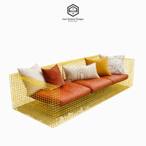 grid frame sofa